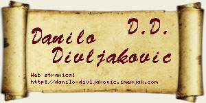 Danilo Divljaković vizit kartica